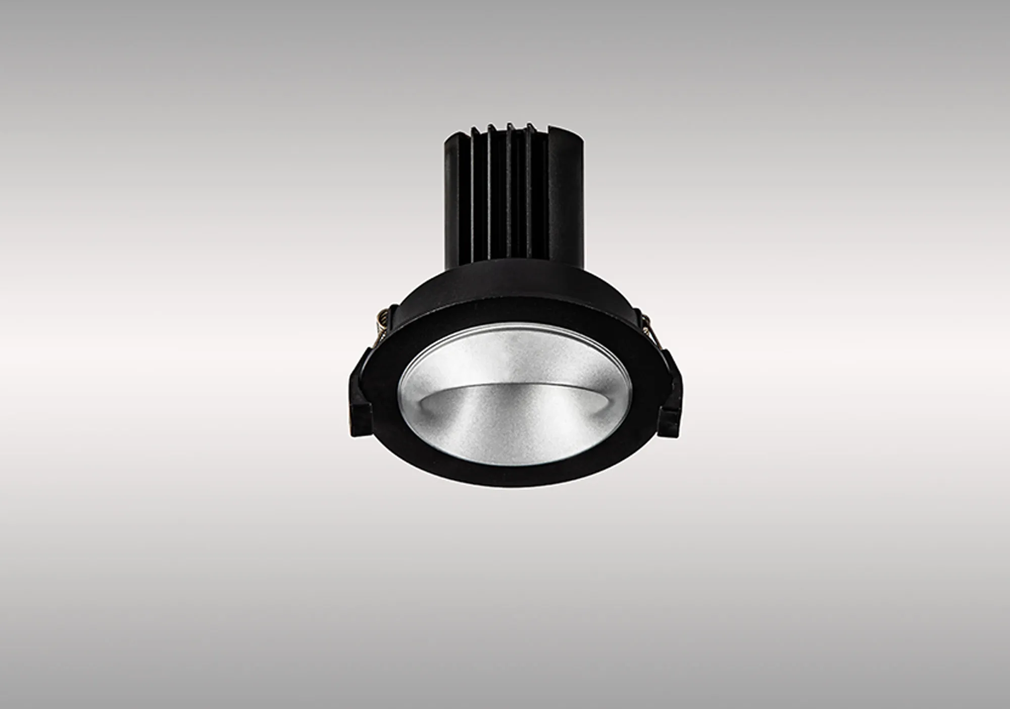 Bonia 12 Powered by Tridonic 12W 1200lm 2700K 36° LED Engine,350mA Black/Silver 27° Angled Round Downlight , DRIVER NOT INC. 5yrs Warranty DM202485  Dlux Bonia 12